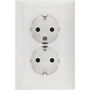 Прямая двойная розетка LK Studio 863704-1