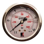 Осевой глицериновый гидравлический виброустойчивый манометр АРКАИМ WKP1007