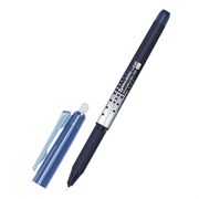 Ручка стираемая гелевая с грипом BRAUBERG "LINE DARK COLOR", СИНЯЯ, игольчатый наконечник 0,7 мм, линия письма 0,5 мм, 144438