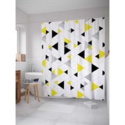 Шторка-занавеска для ванной JoyArty Треугольная логика