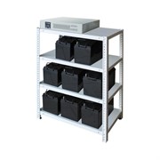 Четырехполочный стеллаж для АКБ Бастион 1,0х0,7х0,4