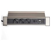 Встраиваемая выдвижная розетка Inrior WL-03-20