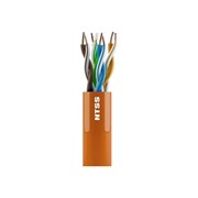Кабель витая пара NTSS U/UTP 5e 4 пары одножильный 24AWG медь 305м внутренний нг(А)-HF (LSZH) оранжевый
