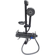 Душевая стойка SANTREK AQUA-1601 BLACK (высота 600мм) с полочкой