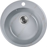 Мойка для кухни из искусственного камня WISENT мрамор серо-золотой (беларусь) 475x475x210 WA05-15/WGER013