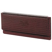 Планинг датированный 2026 305х140 мм BRAUBERG "Comodo", под кожу, темно-коричневый, 117222