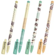 Ручка гелевая, кросс-серия "МИЛЫЕ КОТЫ", BRAUBERG, СИНЯЯ, корпус ассорти, игольчатый наконечник 0,5 мм, линия письма 0,3 мм, 144480