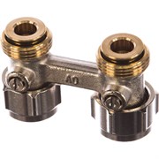 Прямой H-образный запорно-присоединительный узел OVENTROP Multiflex F