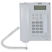 Телефон SANYO RA-S517W, спикерфон, память 30 номеров, тональный/импульсный режим, белый