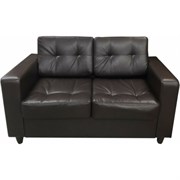 Двухместный диван Мягкий Офис коричневый