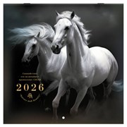 Календарь настенный перекидной 2026 г., BRAUBERG, 12 листов, 28,5х28,5 см, "Символ года", 116928