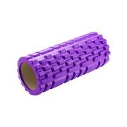 Ролик массажный для йоги и фитнеса 26х8 см, EVA, фиолетовый, с выступами, DASWERK (ДАСВЕРК), 680020