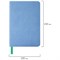 Ежедневник недатированный МАЛЫЙ 100х150 мм А6 BRAUBERG "Metropolis Mix", под кожу, 136 л., голубой, 113307 - фото 11007578