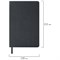 Ежедневник недатированный А5 138х213 мм BRAUBERG "Metallic", под кожу, 136 л., гибкий, черный, 113374 - фото 11008078