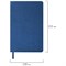 Ежедневник недатированный А5 138х213 мм BRAUBERG "Metallic", под кожу, 136 л., гибкий, синий, 113376 - фото 11008102