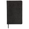 Ежедневник полудатированный А5 (138х213 мм) BRAUBERG "Alligator", под кожу, 192 л., черный, 124985 - фото 11011897