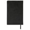 Ежедневник полудатированный А5 (138х213 мм) BRAUBERG "Alligator", под кожу, 192 л., черный, 124985 - фото 11011903