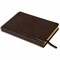 Ежедневник полудатированный А5 (138х213 мм) BRAUBERG "Alligator", под кожу, 192 л., коричневый, 124986 - фото 11011915