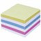 Блок для записей STAFF непроклеенный, куб 9х9х5 см, цветной, чередование с белым, 126365 - фото 11012793