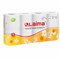 Бумага туалетная бытовая, спайка 8 шт., 2-х слойная, (8х19 м), LAIMA, белая, 126905 - фото 11013322