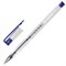 Ручка гелевая STAFF "Basic" GP-789, СИНЯЯ, корпус прозрачный, хромированные детали, узел 0,5 мм, 142788 - фото 11023005