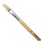 Кисть ПИФАГОР, ЩЕТИНА, плоская, № 8, деревянная лакированная ручка, пакет с подвесом, 200873 - фото 11046995