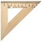 Треугольник деревянный, угол 45, 11 см, УЧД, С138 - фото 11047503