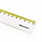 Линейка пластиковая 20 см BRAUBERG "FRESH ZONE", прозрачная, с желтой шкалой, 210749 - фото 11048738
