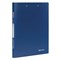Папка с 2-мя металлическими прижимами BRAUBERG стандарт, синяя, до 100 листов, 0,6 мм, 221625 - фото 11050388
