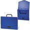 Папка-портфель пластиковая BRAUBERG "Energy", А4 (330х256х32 мм), без отделений, синий, 222082 - фото 11051116