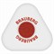Ластик BRAUBERG "Universal", 45х45х10 мм, белый, треугольный, красный пластиковый держатель, 222473 - фото 11051366