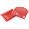 Папка-конверт с кнопкой STAFF, А4, до 100 листов, прозрачная, красная, 0,12 мм, 225172 - фото 11054631