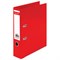 Папка-регистратор BRAUBERG "EXTRA", 75 мм, красная, двустороннее покрытие пластик, металлический уголок, 228572 - фото 11063295