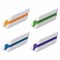 Ластик BRAUBERG "Jet", 57х16х16 мм, цвет ассорти, треугольный, скошенные края, 228718 - фото 11064215