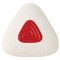 Ластик BRAUBERG "Trios PRO", 36х36х9 мм, белый, треугольный, красный пластиковый держатель, 229559 - фото 11067835