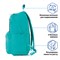 Рюкзак BRAUBERG FASHION CITY универсальный, карман-антивор, "K-pop", бирюзовый, 44х31х16 см, 229966 - фото 11069658