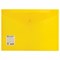 Папка-конверт с кнопкой BRAUBERG А4 до 100 л. прозрачная желтая СВЕРХПРОЧНАЯ 0,18 мм, 270472 - фото 11083007