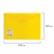 Папка-конверт с кнопкой BRAUBERG А4 до 100 л. прозрачная желтая СВЕРХПРОЧНАЯ 0,18 мм, 270472 - фото 11083012
