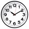Часы настенные TROYKATIME (TROYKA) 78770783, круг, белые, черная рамка, 30,5х30,5х3,5 см - фото 11105309
