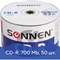 Диски CD-R SONNEN 700 Mb 52x Bulk (термоусадка без шпиля), КОМПЛЕКТ 50 шт., 512571 - фото 11106821