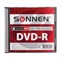 Диск DVD-R SONNEN, 4,7 Gb, 16x, Slim Case (1 штука), 512575 - фото 11106845