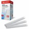 Пружины пластиковые для переплета, КОМПЛЕКТ 50 шт., 28 мм (для сшивания 201-240 л.), белые, BRAUBERG, 530817 - фото 11110225