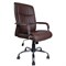 Кресло офисное BRABIX "Space EX-508", экокожа, хром, коричневое, 531164 - фото 11111684