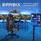 Кресло компьютерное BRABIX "GT Racer GM-100", две подушки, экокожа, черное/серое, 531926 - фото 11114204