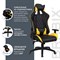 Кресло компьютерное BRABIX "GT Master GM-110", две подушки, экокожа, черное/желтое, 531927 - фото 11114222