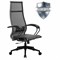 Кресло офисное МЕТТА "К-7" пластик, прочная сетка, сиденье и спинка регулируемые, черное - фото 11116900