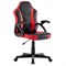 Кресло компьютерное BRABIX "Shark GM-203", экокожа, черное/красное, 532512 - фото 11117183