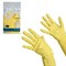 Перчатки хозяйственные резиновые VILEDA "Контракт" с х/б напылением, размер XL (очень большой), желтые, 102588 - фото 11122817