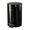 Ведро-контейнер для мусора (урна) с педалью LAIMA "Classic", 12 л, черное, глянцевое, металл, со съемным внутренним ведром, 602850 - фото 11123303