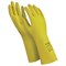 Перчатки латексные MANIPULA "Блеск", хлопчатобумажное напыление, размер 8-8,5 (M), желтые, L-F-01 - фото 11127964